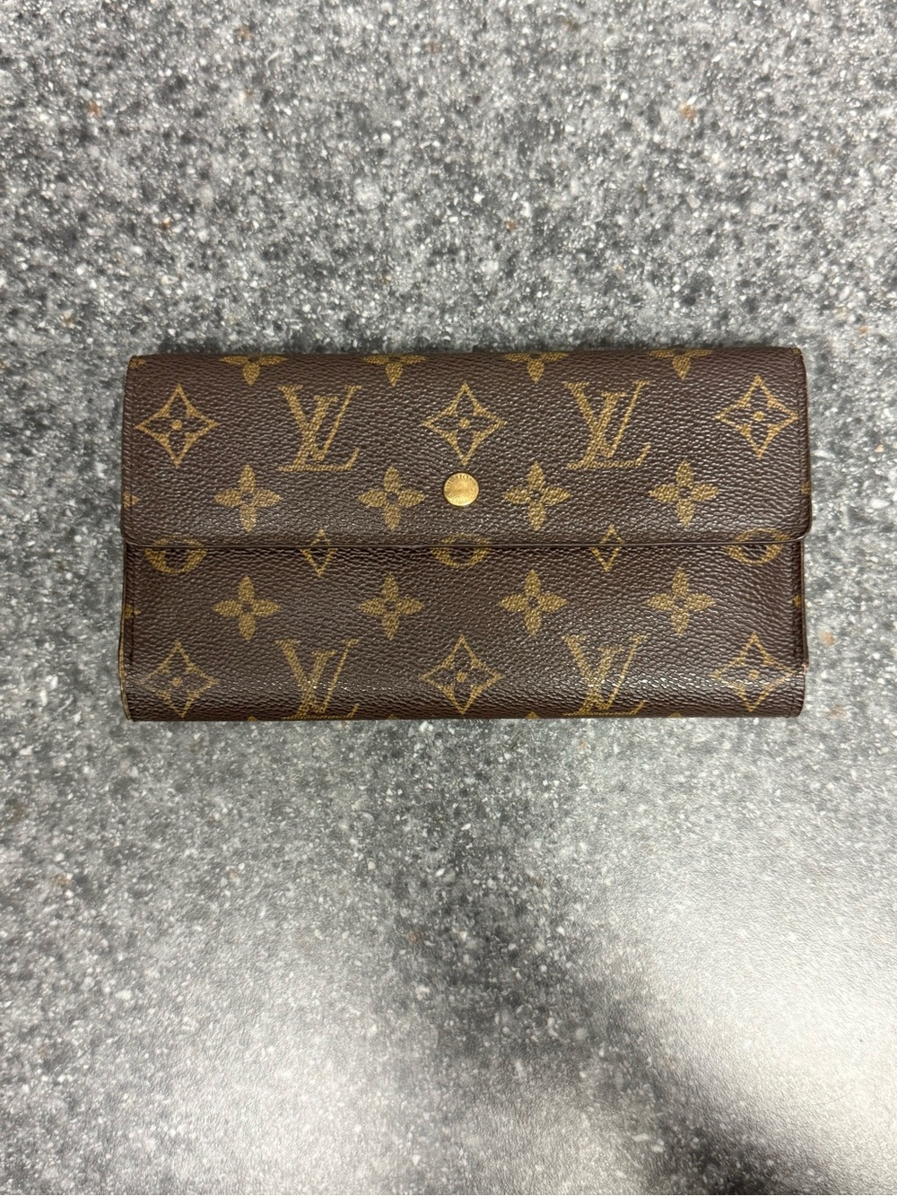 Vintage Louis Vuitton M61215 Monogram Porte Tresor International Long Wallet
